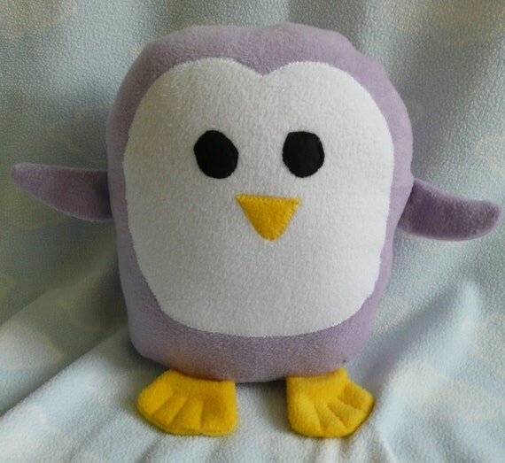 stuffed penguin pillow