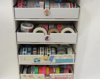 Ink Pad Palace - WASHI Tape crafting storage unit WITH 5 DRAWERS-you assemble