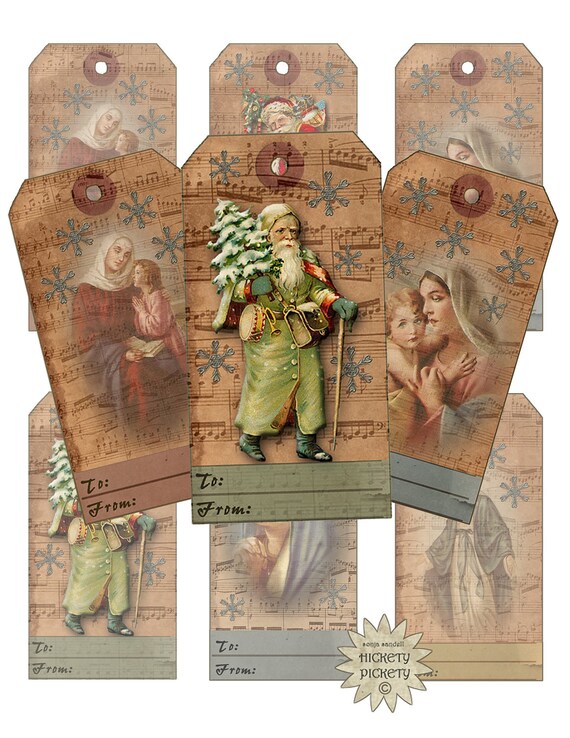 items similar to digital christmas santa gift tags items similar to digital christmas santa gift tags