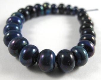 Set of Twenty Five Micro Kronos Handmade Glass Beads