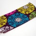 Zipper Pouch Makeup or Pencil Bag - Big Bright Medallions