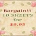 Bargain - Bargain - 10 Collage Sheets of your Choice for 9.95 - JPEG -Download