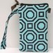 Super Sale --- Funky Turquoise and Brown Hollywood Tile Gadget Bag