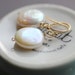 Pearl Earrings, Coin Pearl Earrings, Ivory Pearl Earrings, Round Pearls, White Pearl, Bridal Earrings, June Birthstone Gold, Sterling Silver