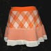 THE ARGYLE PUPPY Skirt -- 2 tiers with Vintage Polyester Houndstooth -- Large to XXL plus