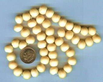 10mm High Quality Tea Dyed Bone Round Beads 40pcs