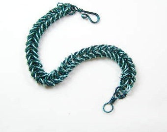 Chainmaille Bracelet - teal