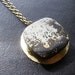 Black Gray Jasper and Brass Necklace