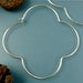 large silver gothic hoops