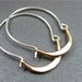 minimalist ... sterling silver hoops