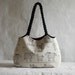 Linen handbag with animal prints by rutadesign
