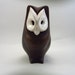 Vintage Ceramic Owl - Retro White Face Owl - 1970's Kitsch - Brayton