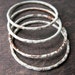 Reserved for Susie - 6 - 1inch Old Lace White Links