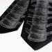 Skeletie. Standard or narrow width black microfiber necktie