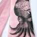 Smart Squid Brain silkscreened necktie