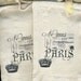 gift bags set of four muslin bags paris themed