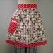 Vintage Inspired Picnic Strawberry Half Apron