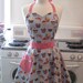 The BELLA Vintage Inspired Blue Cupcake Apron