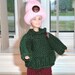Barbie Clothes - Knit Burgundy and Green 3 Piece Set Fashion Doll Under 10 Dollars