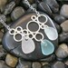 Sea Glass Jewelry - Rain Drop Necklace