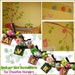 Custom for Ashley - Personalized Fairytale Birds NAME Bannerama Set of 4 - Custom Made Wall-art Name Banner for Modern Nursery Room Decor