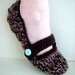 Womens Crochet Mary Janes Slippers - Cozy (Sz 7-10)