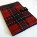 Made to Order - Red Black Tartan Wool - Kindle, Nook, Kobo, iPad Cover