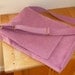 Pink Corduroy Messenger Bag with Adjustable Strap - sale