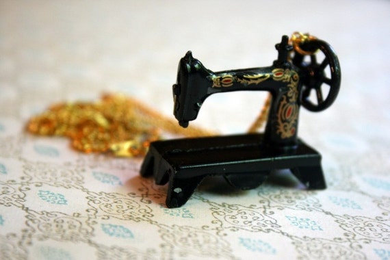 sewing machine necklace