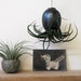 Black Gold Hanging Air Plant Pod (tm) ceramic planter vase