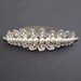 Audrey: Crystal & Pearl Bridal Tiara, Rhinestone and Pearl Bridal Tiara Crown, Old Hollywood Bridal Hair Accessory