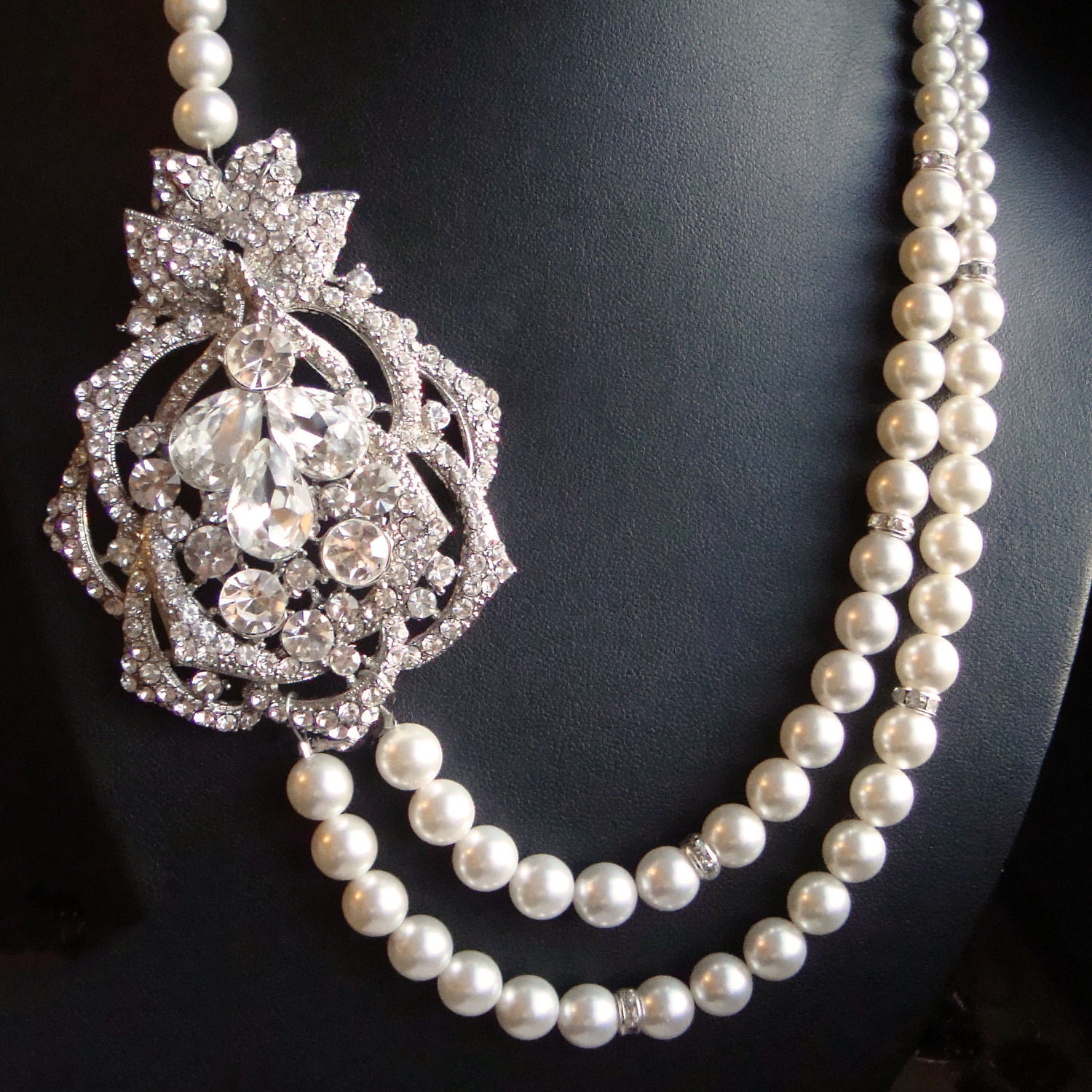 Art Deco Style Wedding Necklace Vintage Style Bridal