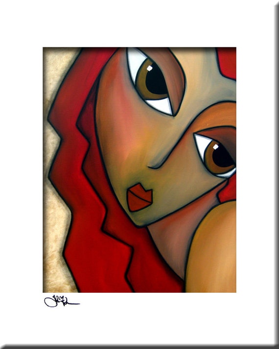 Abstract painting Modern pop Art print Contemporary colorful