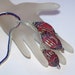 Berry Cascade ... Necklace . Beadwoven . Ndebele Rope . Polymer Clay Focals . Raspberry . Blueberry . Shiny Silver . OOAK . Beautiful