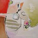 RESERVED for katestix - Abstract Painting Original Abstract Art Expressionist Geometric Acrylic Painting on Canvas by Linda Monfort