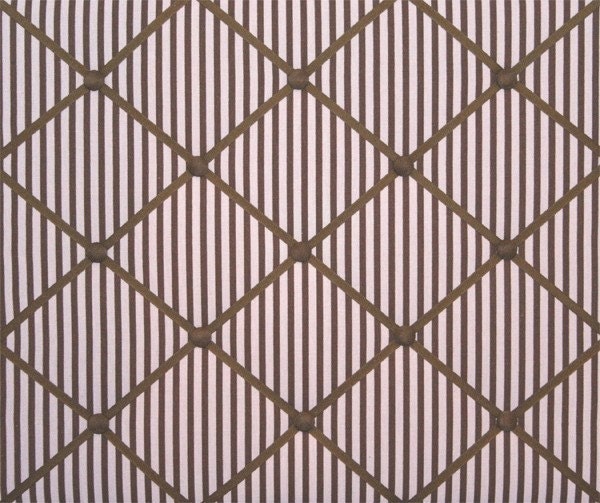 Pink And Brown Stripe French Ribbon Memo Board