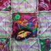 Handmade Cat Bed Covered With Gigantic Purple Roses