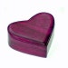 Bandsaw Box - Heart Shaped Box - Natural South American Purple Heart Wood - Made in USA By Phil Baerreis - Medium single layer