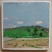 FRIDGE MAGNET, Original Landscape Painting, First Green