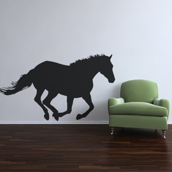 Race Horse Extra Large Wall Decal 45 tall x 77 by WilsonGraphics