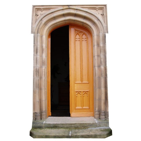 Open Fairy Door Vinyl Wall Decal by WilsonGraphics on Etsy