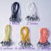 You Choose 100 Cell Phone Mobile Strap Lariat 8mm Split Ring 15 Color Mix