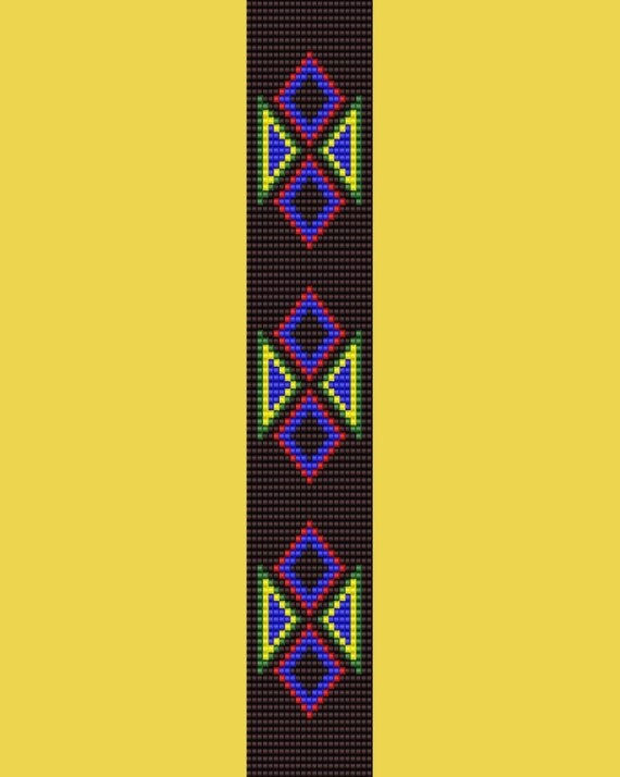 Diamonds Bead Pattern Loom