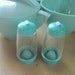 turquoise blue retro salt and pepper shakers