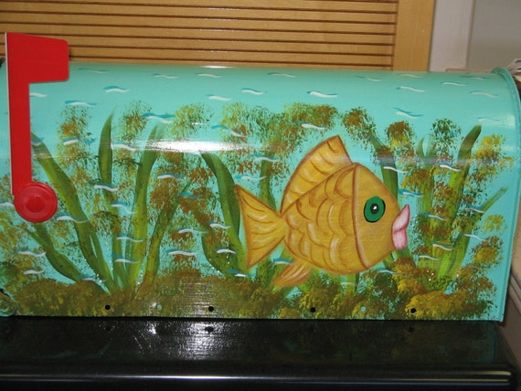Hand Painted Mailbox with Fun Funky Fish Design
Funky Painted Mailboxes