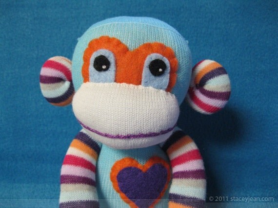 sock monkey plush toy