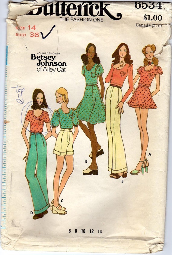 Vintage Betsey Johnson Sewing Pattern