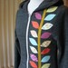 Spring Vine Hoodie, Charcoal Gray, Small, Medium, Large, XLarge, Anna Joyce
