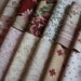 Cottage Quilt Squares-Rose Shabby Chic- Reclaimed Bed Linens