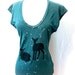 Teal Starry Forest sleeveless top large